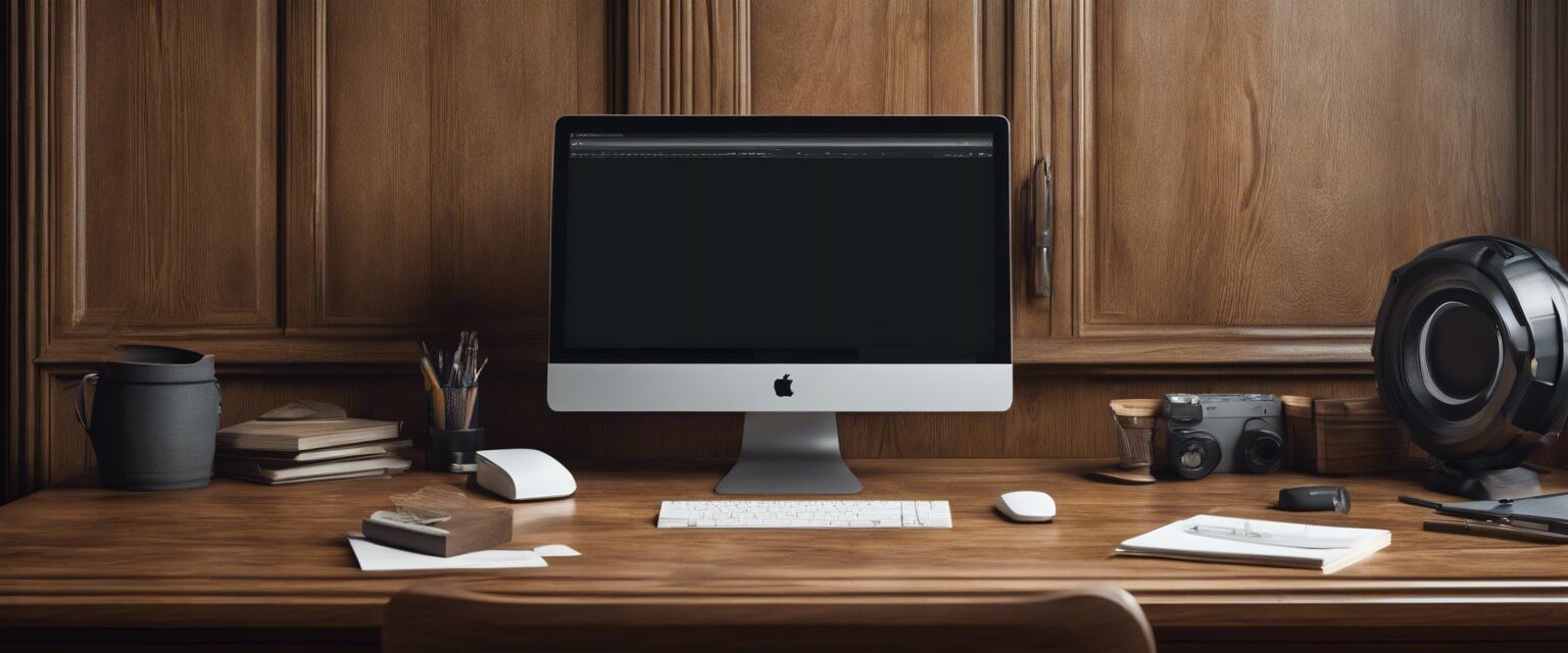 Solid oak work desk